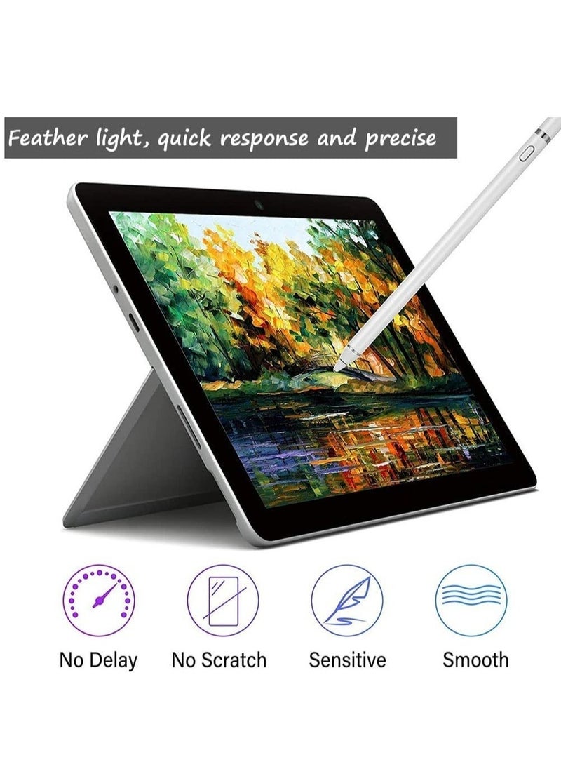 ELTRAZONE Stylus Pen for tablet, Touch Screen Pencil: Compatible with iOS, Android Microsoft Tablets, Phone, Drawing, Handwriting and Games - Fine Point Digital Capacitive Drawing Pencil no palm rejection - Image 4