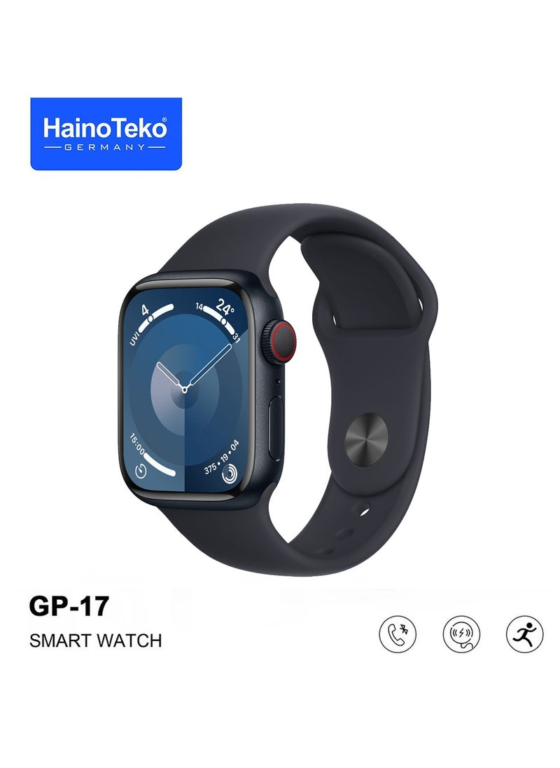 Haino Teko Haino Teko Germany GP17 Full Screen Display Series 9 Smart Watch Wireless Bluetooth Earphone LED Torch Lamp and Sun Glass Combo For Men  - Image 2