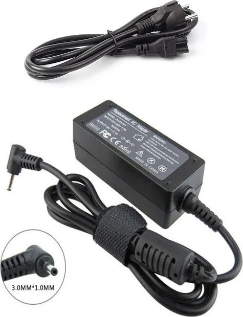 Ata Elektronik Samsung Series 9 AD-4019SL Ultrabook Compatible Equivalent Product 2 Years Importer Company Warranty Laptop Notebook Adapter 19 Volt 3.42 Ampere 3.0mm * 1.1mm