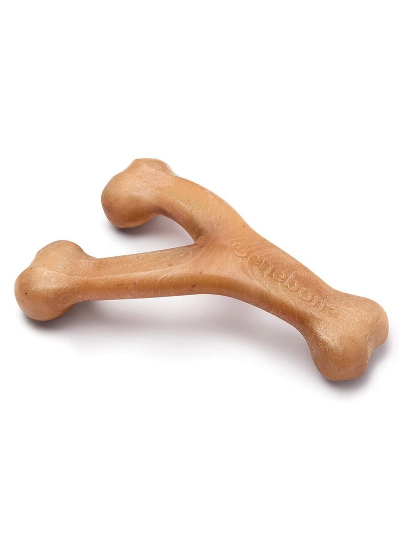 Benebone Wishbone Dog Chew Playing Toy Chicken Brown Small - Image 2