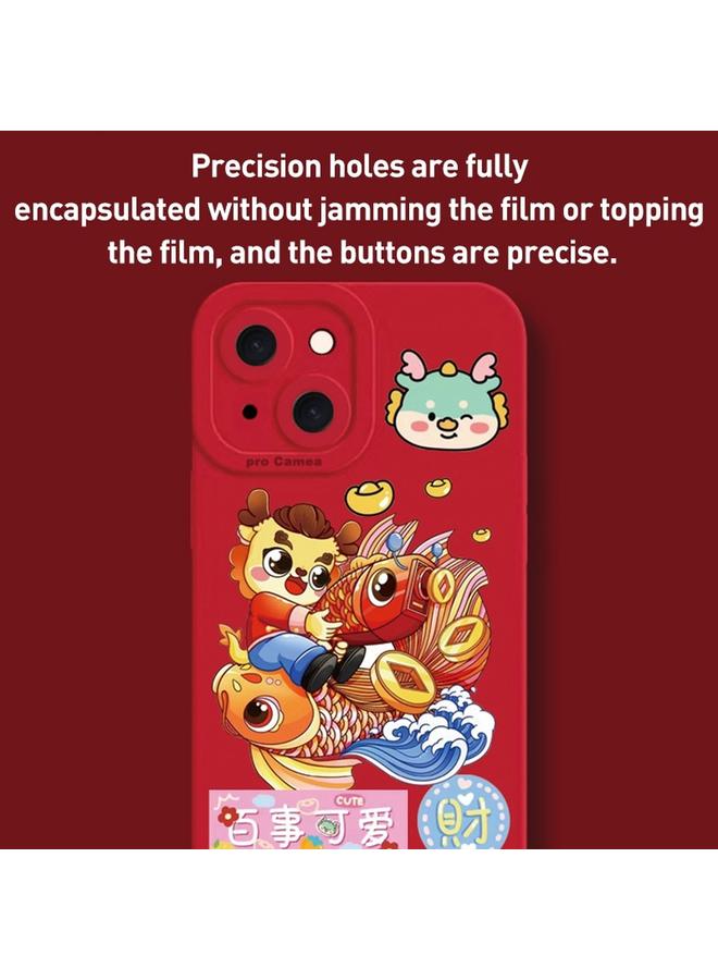 erorex Case For iPhone 15 Pro Cartoon Year of the Dragon Chinese Style Silicone Phone Case - Image 5