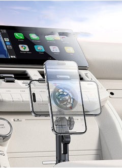 Yesido Magnetic Car Cup Holder Universal 270 Degree Rotation Magnetic Car Cup C200 Cellphone Holder Mount Cradle For iphone 12 & 15 Series Black  - Image 3