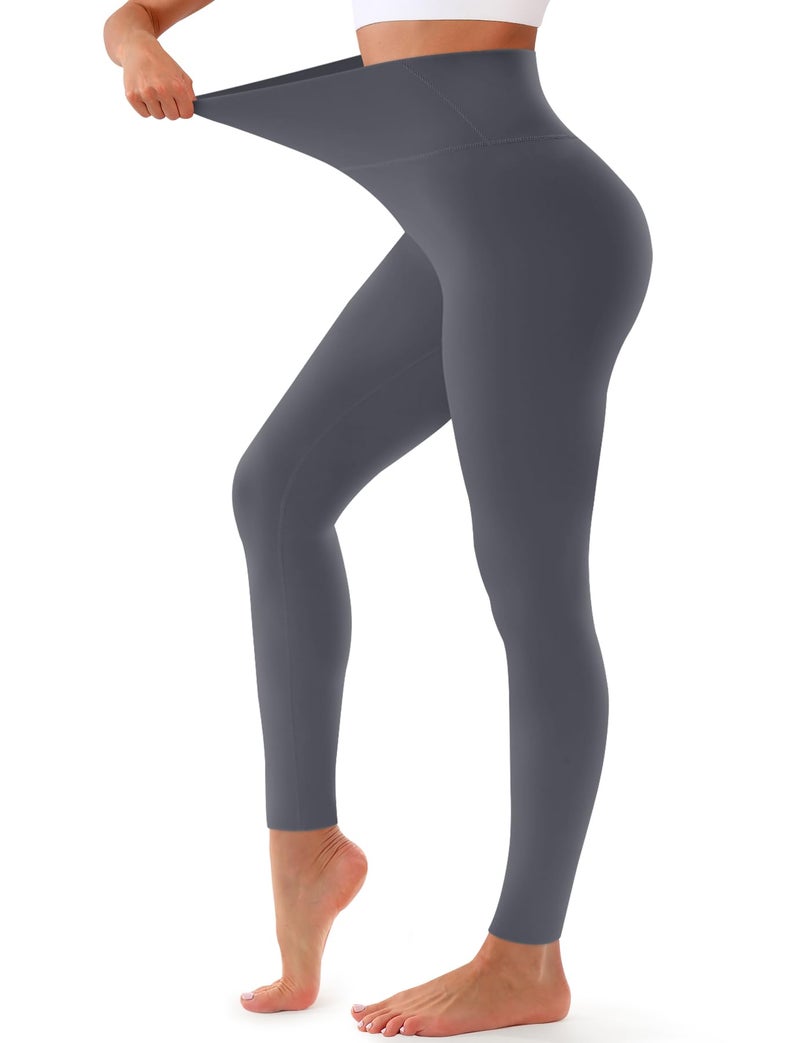 Bluemaple High Waisted Leggings for Women - Tummy Control Pants Non See Through Workout Soft Yoga Pants for Running Plus Size - Image 1