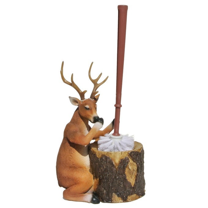 DEER TOILET BRUSH HOLDER
