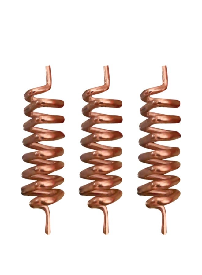 TREEMAISON Copper Triangular Spring Anti-Clockwise Use to Boost of The Energy Field (Pack of 3) (Approx-5cm) - Image 1