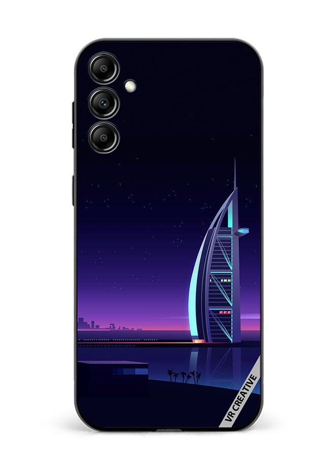 VR CREATIVE غطاء حماية لهاتف سامسونج جالاكسي M54 بتصميم برج العرب متعدد الألوان - Image 1
