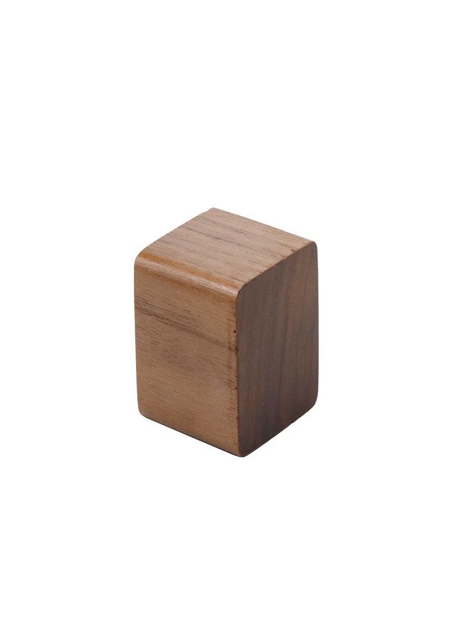 Risbay Single Pen Stand Holder,Walnut Single Pen Holder,Pencil Holder Marker Pen Holder for Desk -2 Pcs(4×4×1.4cm) - Image 4