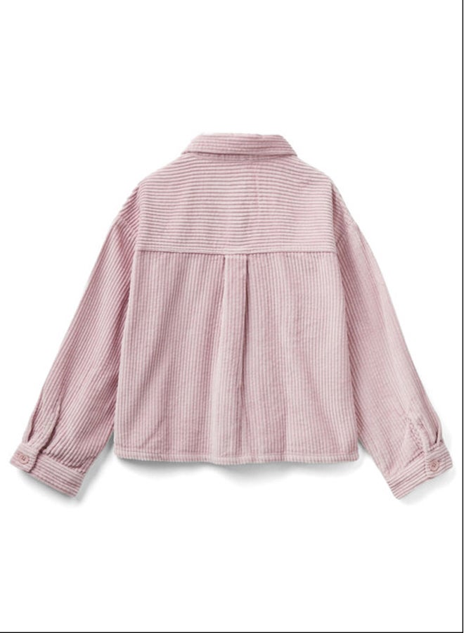 Benetton OVERSIZED SHIRT IN VELVET  - Image 2