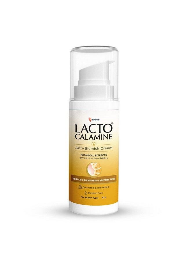 Lacto Calamine Anti Blemish With Botanical Extracts Kojic Acid And Vitamin E To Brighten Skin Tone ; Suitable For All Skin Types ; Nongreasy No Parabens Dermatologically Tested 30 G X Pack Of 1  - Image 2