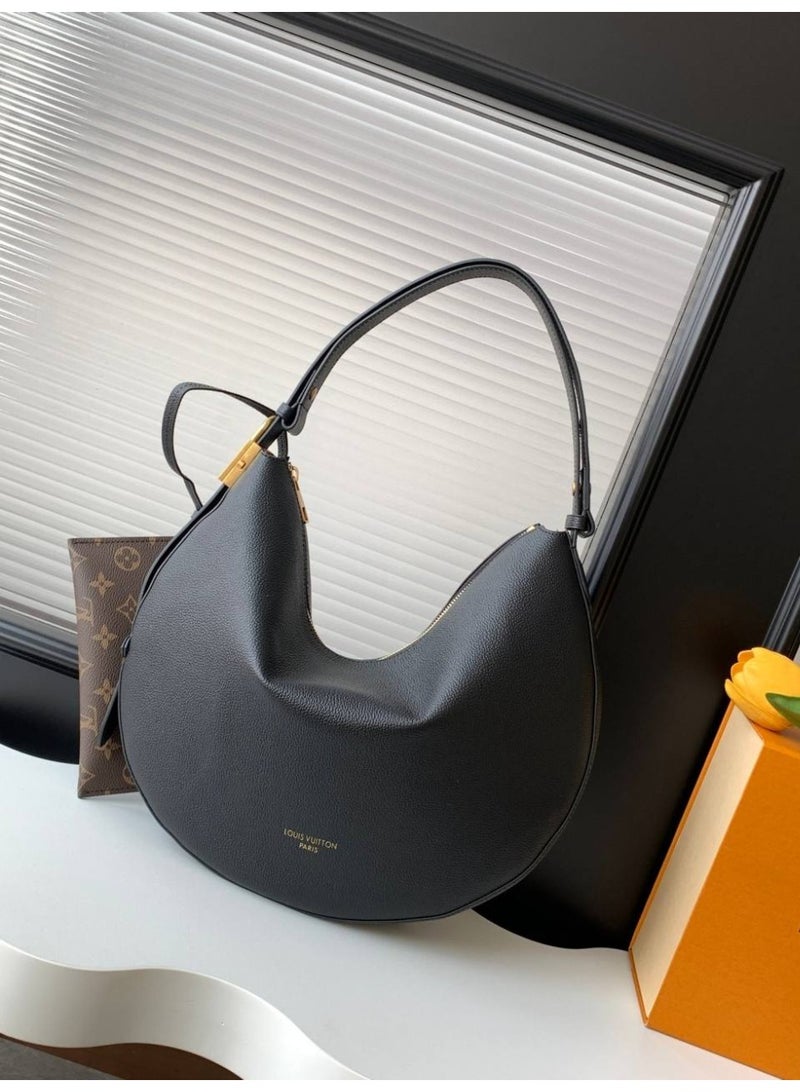 لويس فويتون حقيبة جلدية نسائية لويس فيتون سوداء - Image 1