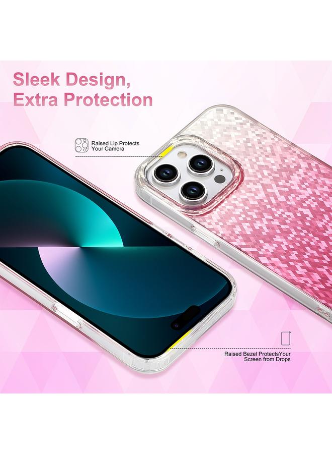 S-TOP Case For iPhone 12 Pro Dynamic Colorful Rhombus Diamond Series PC + TPU Phone Case - Image 3