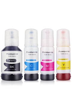 Ink set 101 for Epson for EcoTank 4-Pack Black Cyan Magenta Yellow for L4150 L4160 L6160 L6170 L6176 L6190 L14150 Printer