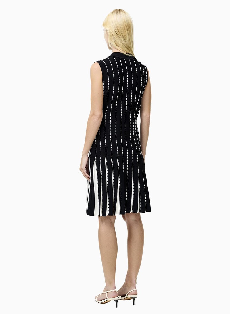 French Connection Mari Sleeveless Pleated Dress - Image 2