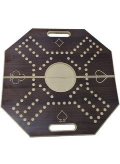Jackaroo Jackaroo Brown Board Foldable for 4 Players for Strategic Planning Game 2 Types Play Card Orinary+Good Quality Plastic Card Fine Wood 57* 57*2cm+16 Marbles  - Image 3