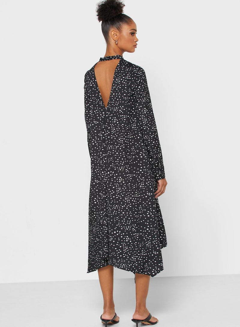 TOPSHOP Asymmetric Printed Dress - Image 2