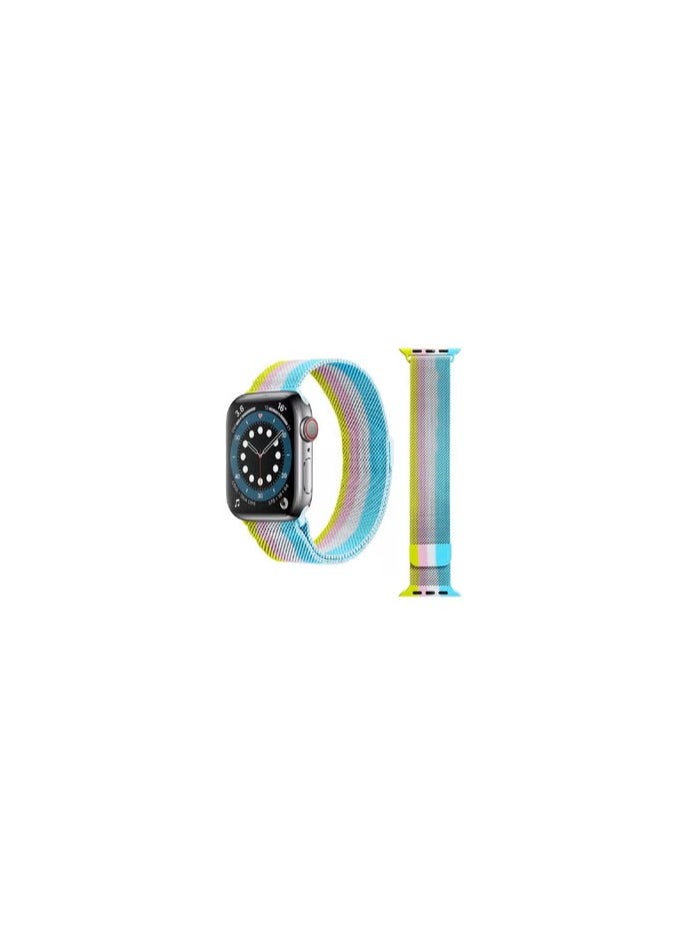 CATANES - Apple Watch 45mm 44mm 42mm Milanese Mesh Stainless Steel Magnetic Closure Band Compatible with iWatch Series 7/SE/6/5/4/3/2/4 - Image 1