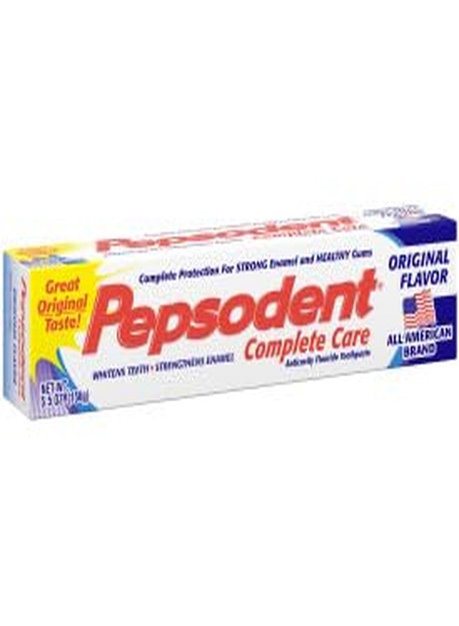 Pepsodent Complete Care Anticavity Fluoride Toothpaste, Original Flavor, 5.5 OZ (Pack of 4) - Image 2