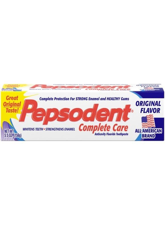 Pepsodent Complete Care Anticavity Fluoride Toothpaste, Original Flavor, 5.5 OZ (Pack of 4) - Image 5
