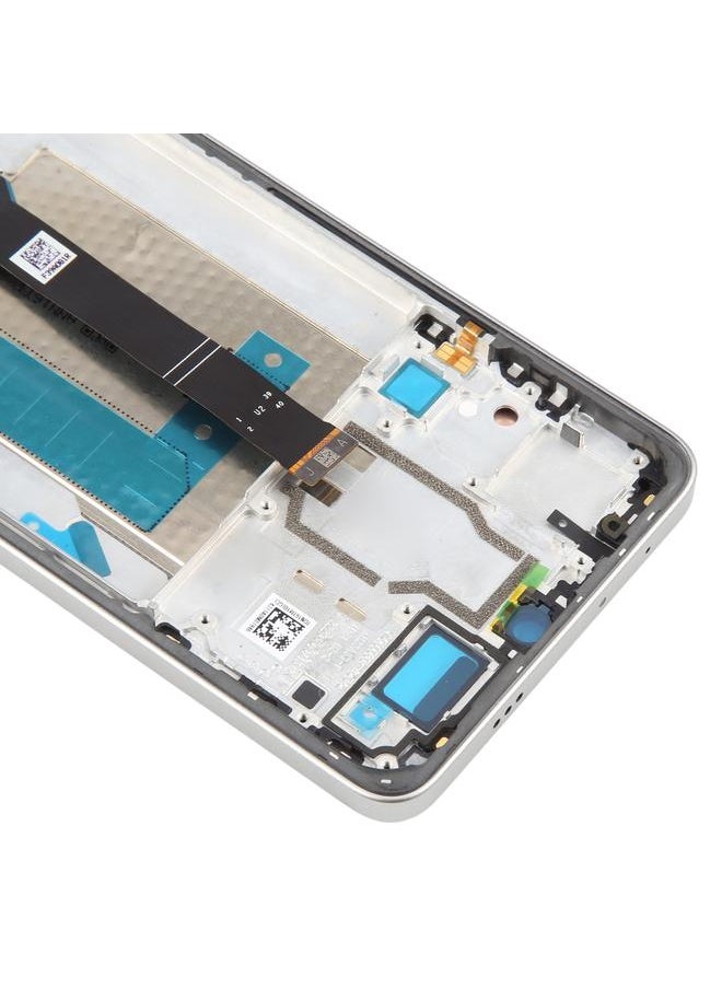 erorex - Replacement For Xiaomi Redmi Turbo 3 Original LCD Screen Digitizer Full Assembly with Frame Silver - Image 1