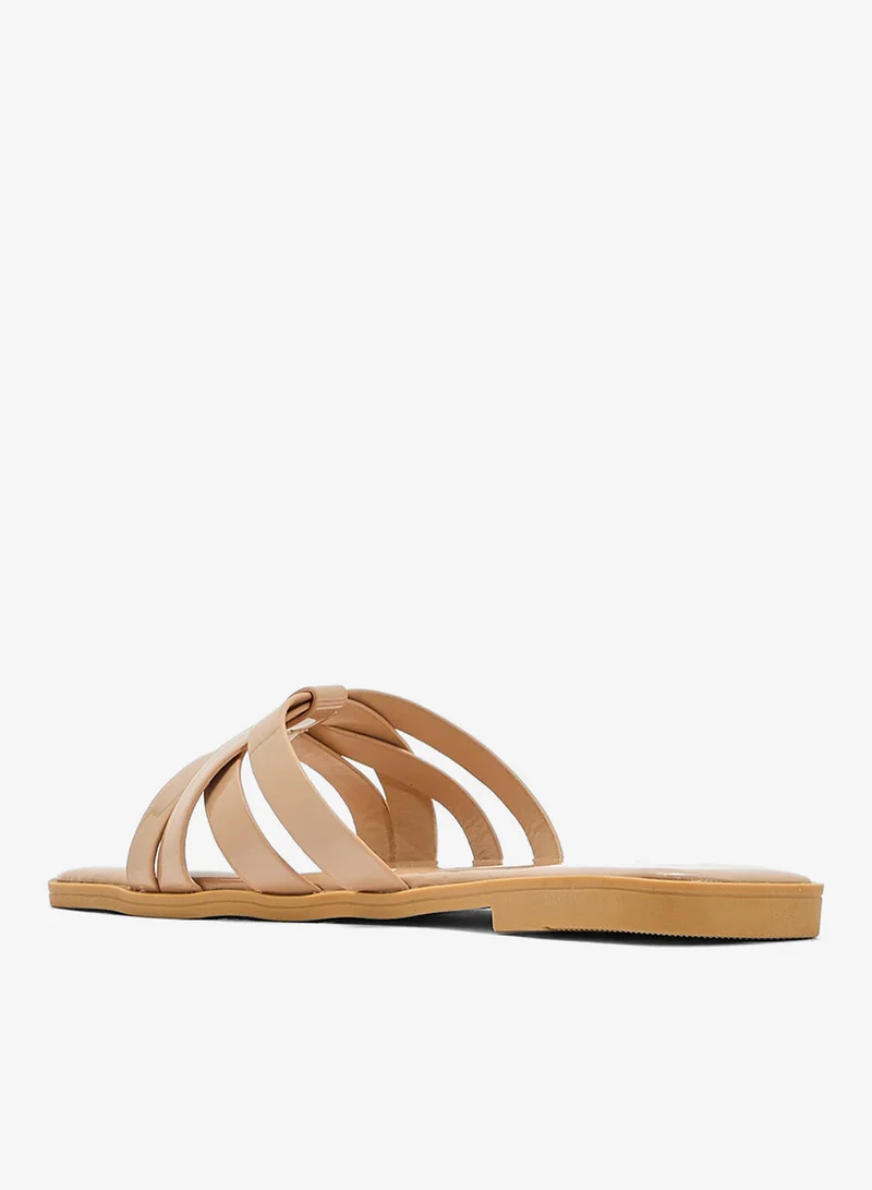 ايلا صندل مسطح لامع