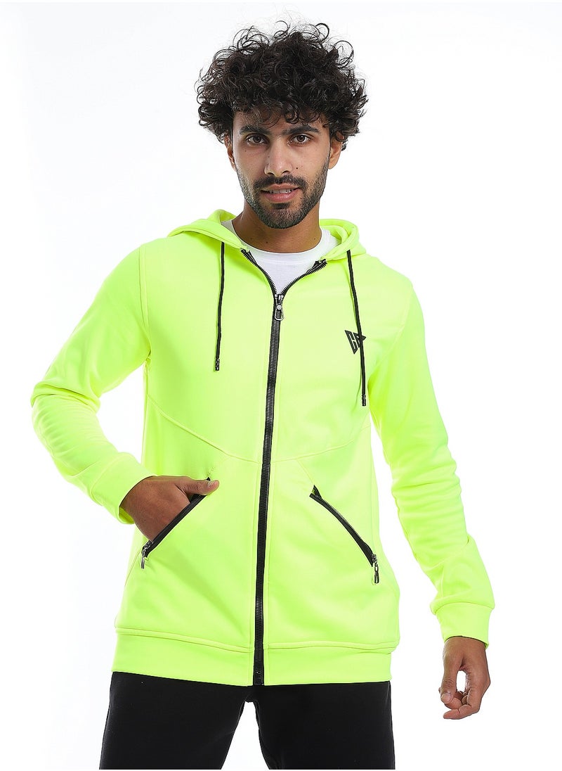 Caesar - Mens Front Pockets Zipped Hoodie - Image 1
