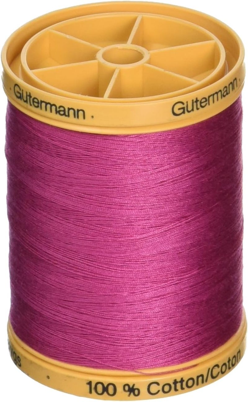 Gutermann Natural Cotton Thread Solids 876yd, Fuchsia Flowers