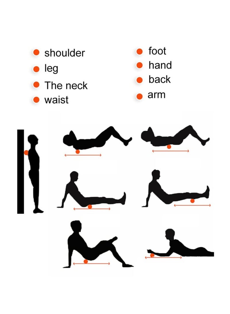 Massage Lacrosse Balls Therapy for Sore Muscles Shoulders Neck Back Foot Body Deep Tissue Trigger Point Muscle Knots Yoga and Myofascial Release Black - Image 4