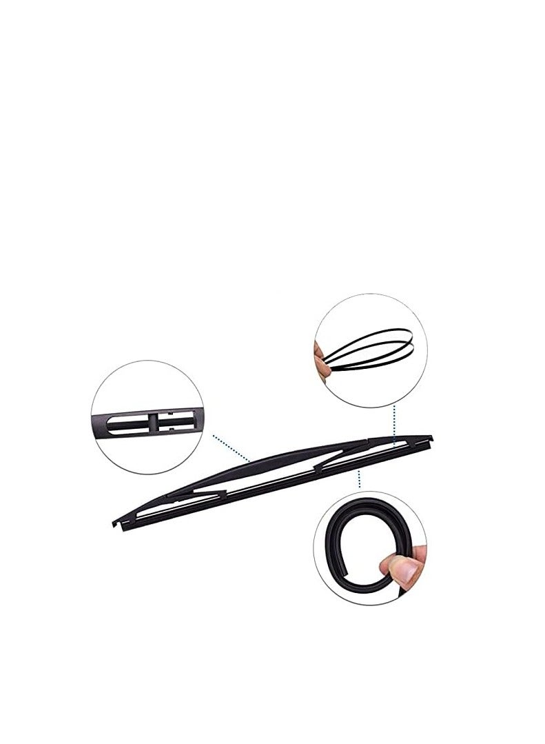 چينيرال براند مساحة سيارة بالذراع للزجاج الخلفى مناسبة ومتوافقة مع Peugeot 208 - Image 4