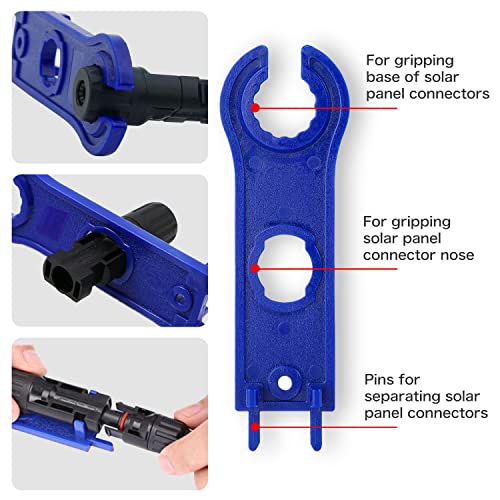 YXGOOD Solar Connectors Male/Female IP67 Waterproof Solar Panel Cable Connectors (6 Pairs) - Image 3