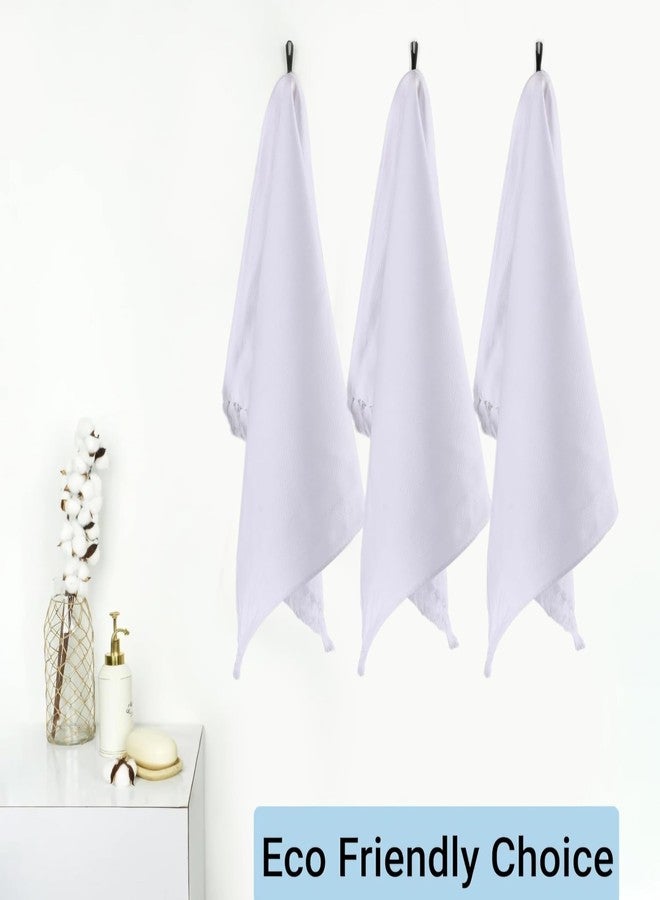 Soft Cotton White Face Towels | Multipurpose Napkins for Face, Hands & Kitchen Use (14x24 Inches) (12) - Image 3