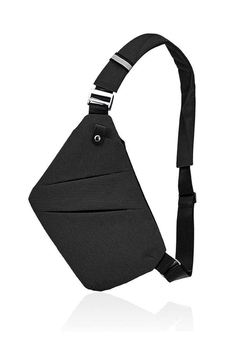 Oasisgalore Multi-pocket Chest Bag Anti-Theft Shoulder Travel Bag Sling Crossbody Bag for Men Bicycle Travel - Image 1