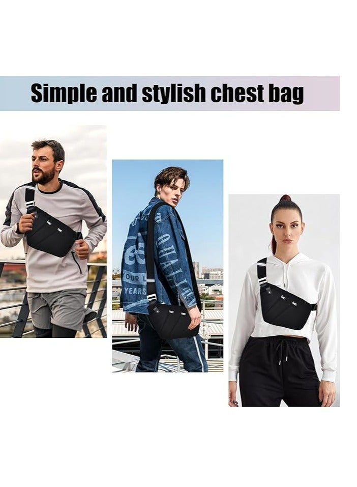 Oasisgalore Multi-pocket Chest Bag Anti-Theft Shoulder Travel Bag Sling Crossbody Bag for Men Bicycle Travel - Image 5