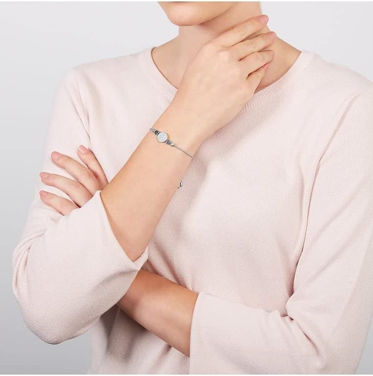 فوسيل سوار فوسيل للنساء من الفولاذ المقاوم للصدأ، JF03223040، فضي - Image 3