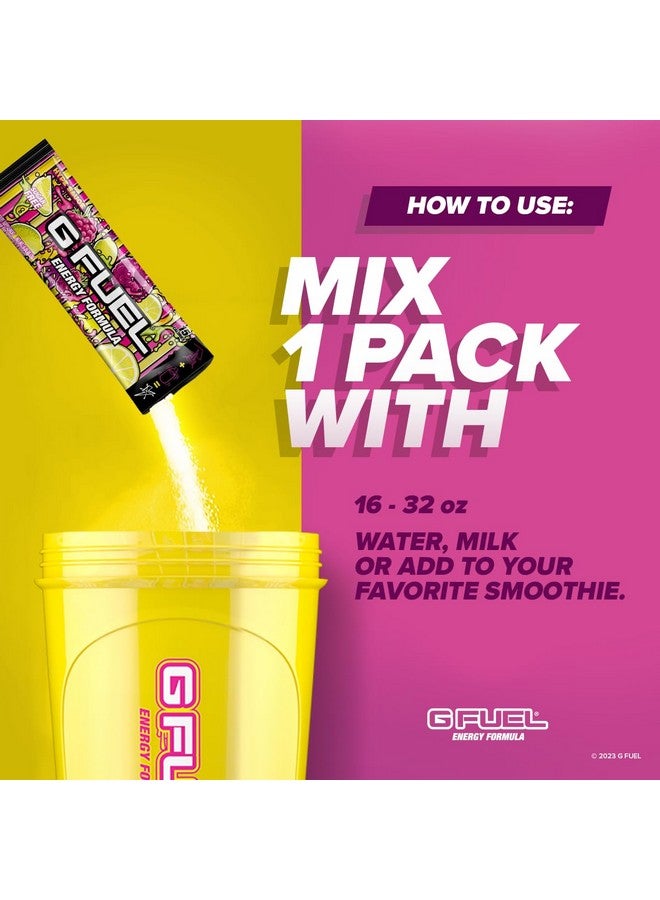 G Fuel Hype Sauce Energy Powder Packets, Sugar Free, Clean Caffeine Focus Supplement, Water Mix, Raspberry + Lemonade Flavor, Focus Amino, Vitamin + Antioxidants Blend - 6 Stick Pack, 0.25 oz - Image 3