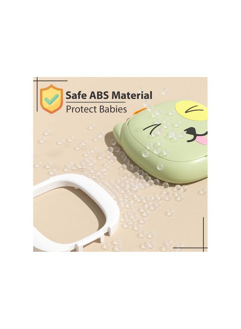 SOLARAE Portable Potty, for Toddler Travel Foldable Potty Training Toilet, Kids Boys&Girls Training Toilet Seatfor Car Camping Indoor Outdoor Bathroom for Boys Girls Baby Kids Children (Green) - Image 3