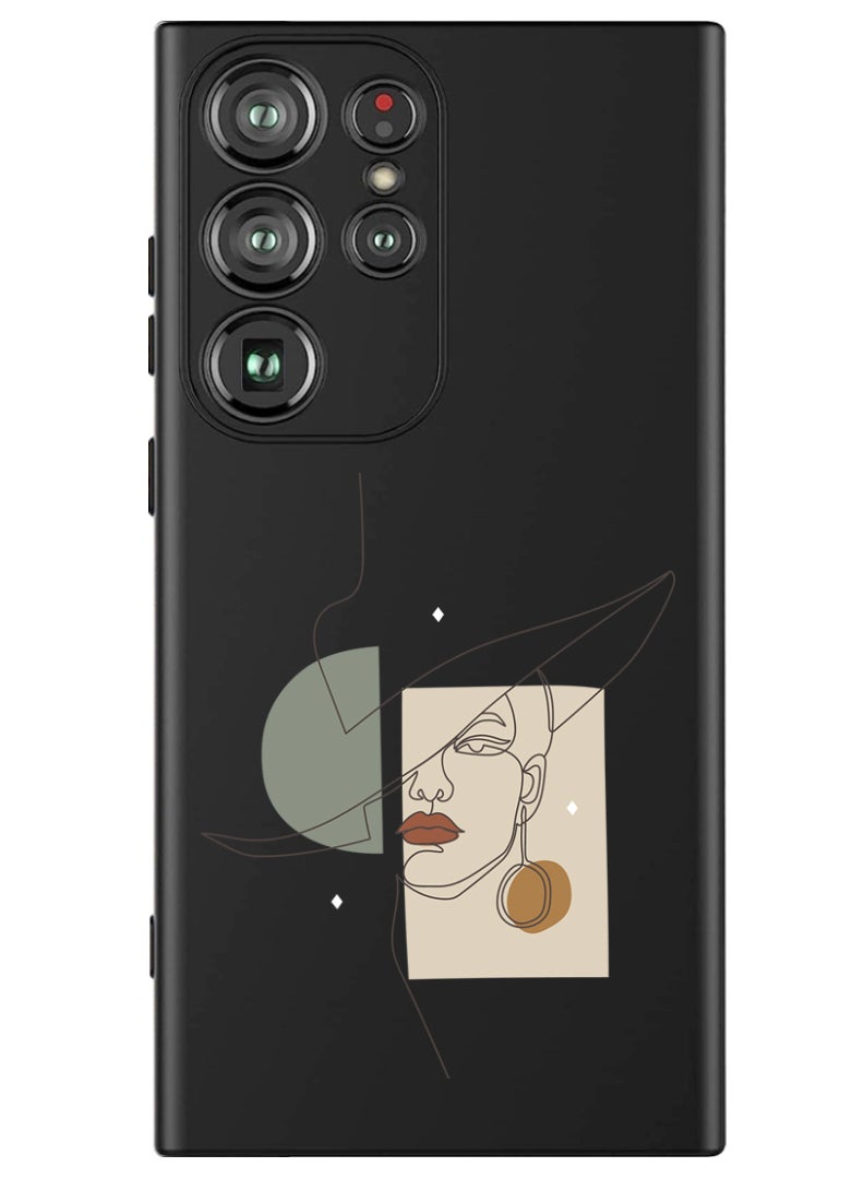 Theodor Protective Slim Fit Case Liquid Silicone Cover with Full Body Protection Anti-Scratch Shockproof Case For Samsung Galaxy S24 Ultra (Black) - Women in Style - Image 1