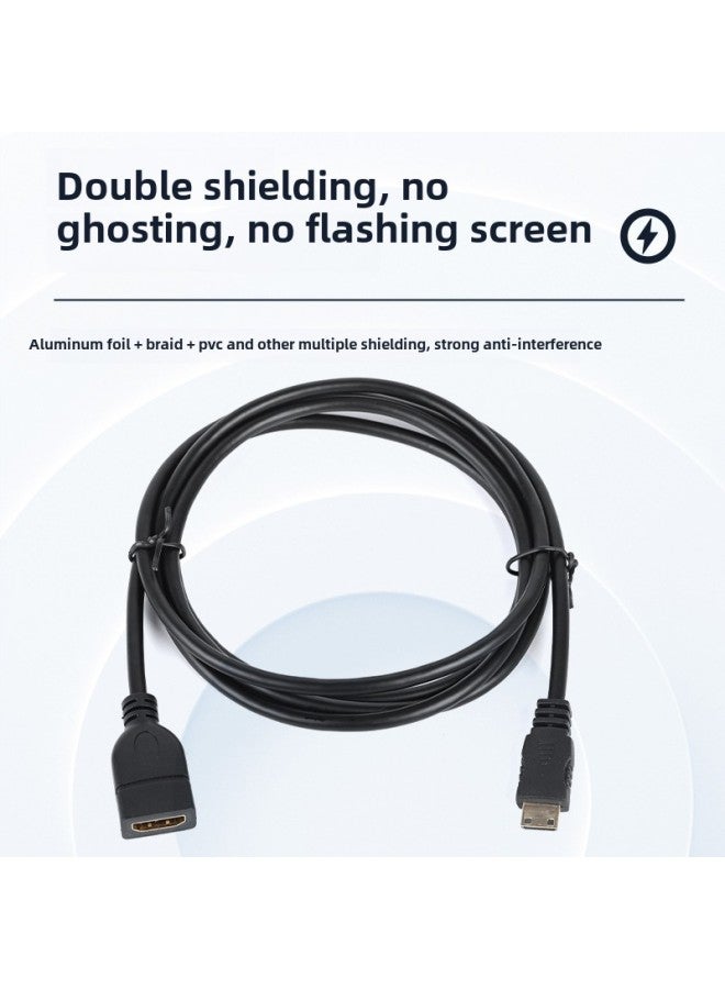 Mini Hdmi To Hdmi Extension Cable For Camera Game Console Screen Mini Hdmi To Hdmi Female-Color:2m Mini Hdmi To Hdmi Extension Cable 4k Version - Image 3