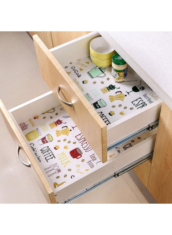 Anti-Slip Shelf, Drawer, and Kitchen Cabinet Mats (45cm x 3m Roll) Heavy Duty Waterproof EVA Tablecloth for Bathroom and Refrigerator, Multipurpose Woven Mat - Image 2