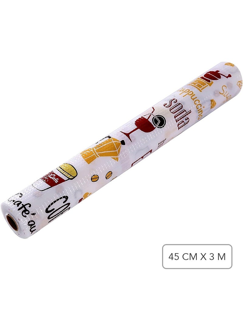 Anti-Slip Shelf, Drawer, and Kitchen Cabinet Mats (45cm x 3m Roll) Heavy Duty Waterproof EVA Tablecloth for Bathroom and Refrigerator, Multipurpose Woven Mat - Image 3