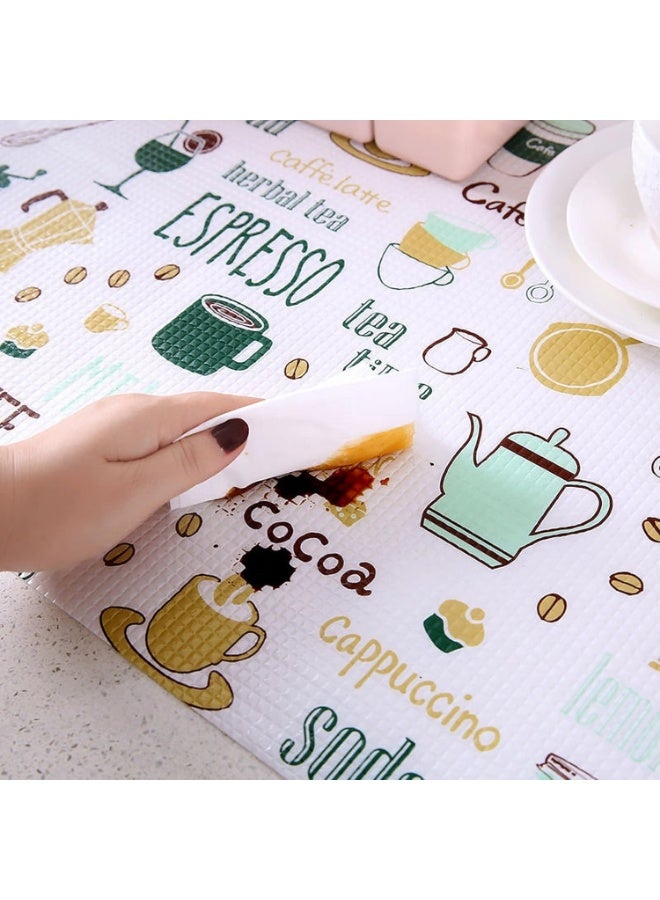 Anti-Slip Shelf, Drawer, and Kitchen Cabinet Mats (45cm x 3m Roll) Heavy Duty Waterproof EVA Tablecloth for Bathroom and Refrigerator, Multipurpose Woven Mat - Image 4