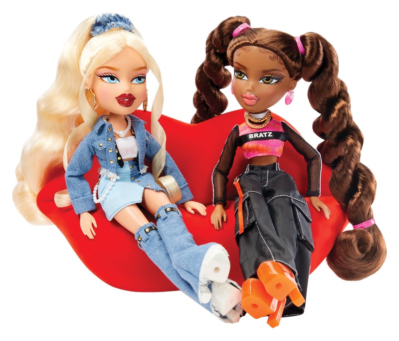 BRATZ مجموعة أثاث أريكة الشفاه العصرية من براتز، تناسب دميتين - Image 4