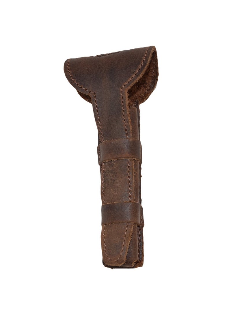Hide & Drink Hide  Drink Leather Double Edge Safety Razor Protective Case Shaving Travel Pouch Handmade Bourbon Brown 