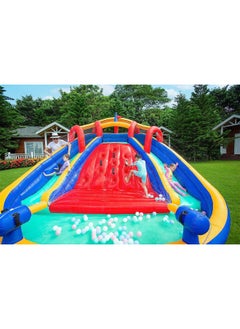 LIMOS Inflatable Twin Water Slide With Bouncer for Kids Outdoor Play  - Image 4