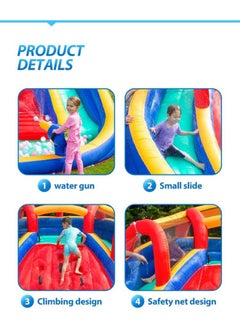 LIMOS Inflatable Twin Water Slide With Bouncer for Kids Outdoor Play  - Image 5