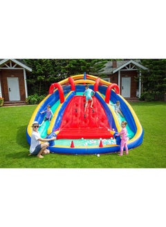 LIMOS Inflatable Twin Water Slide With Bouncer for Kids Outdoor Play  - Image 1