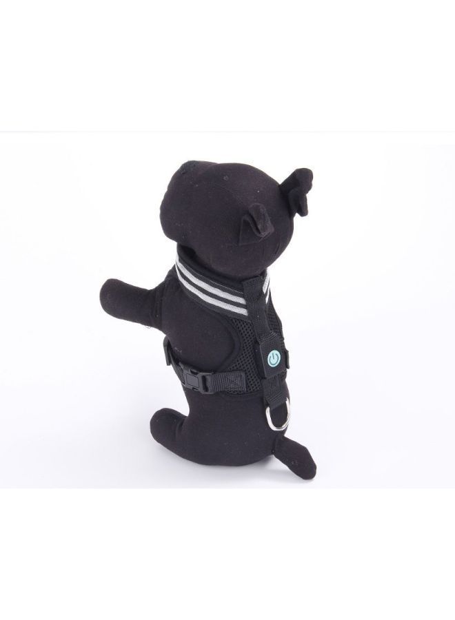 NIBEMINENT Dog Harness Black/White 30-43cm - Image 3