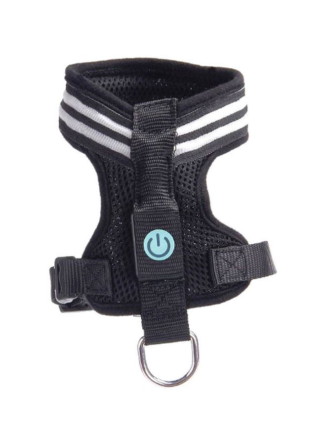 NIBEMINENT Dog Harness Black/White 30-43cm - Image 1