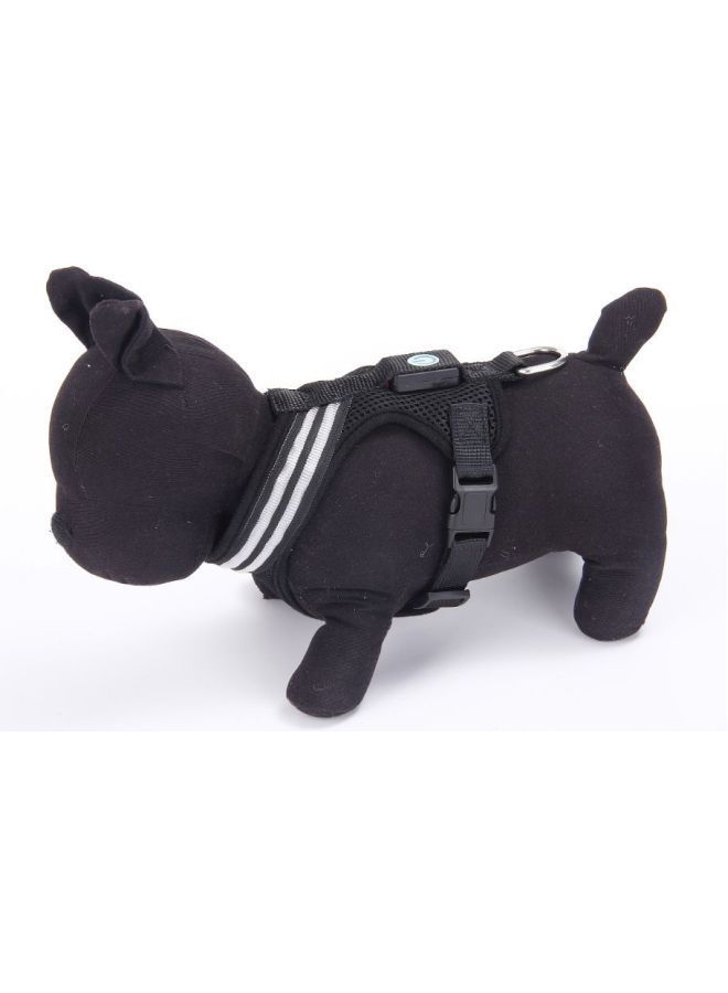 NIBEMINENT Dog Harness Black/White 30-43cm - Image 2