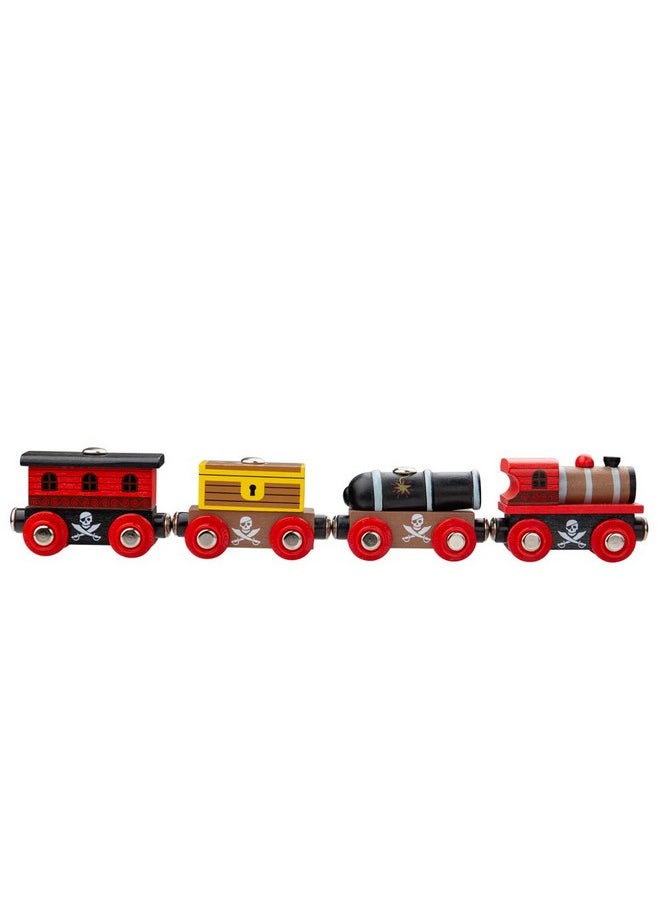 Bigjigs Rail Bigjigs Rail Wooden Pirate Train - Other Major Wood Rail Brands are Compatible  - Image 2