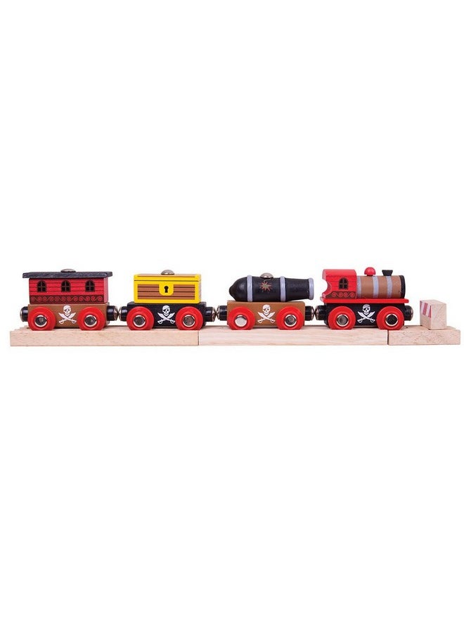 Bigjigs Rail Bigjigs Rail Wooden Pirate Train - Other Major Wood Rail Brands are Compatible  - Image 1
